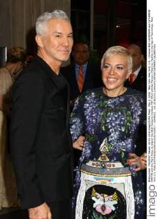 May 2, 2016 - New York, New York, U.S. - Director BAZ LUHRMANN and CATHERINE MARTIN exit the Mark Hotel, to attend the 2016 Costume Institute MET GALA entitled Manus x Machina: Fashion in the Age of Technology. New York U.S. - ZUMAk03_