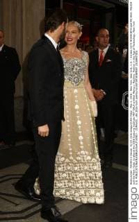 May 2, 2016 - New York, New York, U.S. - Actress KATE BOSWORTH and MICHAEL POLISH exit the Mark Hotel, to attend the 2016 Costume Institute MET GALA entitled Manus x Machina: Fashion in the Age of Technology. New York U.S. - ZUMAk03_