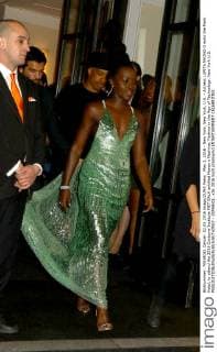 May 2, 2016 - New York, New York, U.S. - Actress LUPITA NYONG O exits the Mark Hotel, to attend the 2016 Costume Institute MET GALA entitled Manus x Machina: Fashion in the Age of Technology. New York U.S. - ZUMAk03_