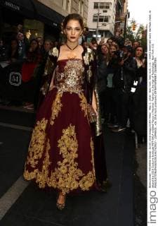May 2, 2016 - New York, New York, U.S. - SOFIA SANCHEZ exits the Mark Hotel, to attend the 2016 Costume Institute MET GALA entitled Manus x Machina: Fashion in the Age of Technology. New York U.S. - ZUMAk03_