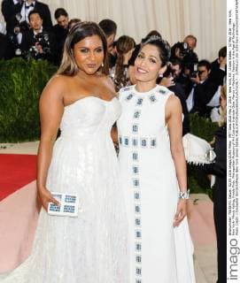 MET Gala 2016 May 2, 2016 - New York, NY, United States - 02 May 2016 - New York, New York- Mindy Kaling, Freida Pinto. Metropolitan Museum of Art Costume Institute Gala: Manus x Machina: Fashion in the Age of Technology. Photo Credit: Christopher Smith AdMedia New York United States - ZUMAa123