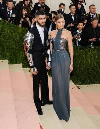 May 2, 2016 - New York, NY, United States - 02 May 2016 - New York, New York - Zayn Malik, Gigi Hadid. Metropolitan Museum of Art Costume Institute Gala: Manus x Machina: Fashion in the Age of Technology. Photo Credit: Christopher Smith AdMedia New York United States - ZUMAa123