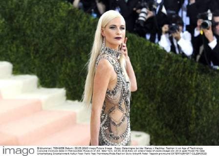 Poppy Delevingne bei der Manus x Machina: Fashion in an Age of Technology Costume Institute Gala im Metropolitan Museum of Art. New York, 02.05.2016 Foto:xD.xVanxTinex xFuturexImage