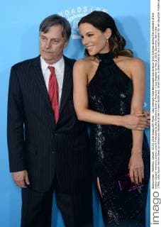 Cast member Kate Beckinsale and director Whit Stillman attend the premiere of the motion picture romantic drama Love & Friendship at the Directors Guild of America in Los Angeles on May 3, 2016. Storyline: Set in the 1790s, Lady Susan Vernon takes up temporary residence at her in-laws estate and, while there, is determined to be a matchmaker for her daughter Frederica -- and herself too, naturally.  LAP2016050331 JIMxRUYMEN