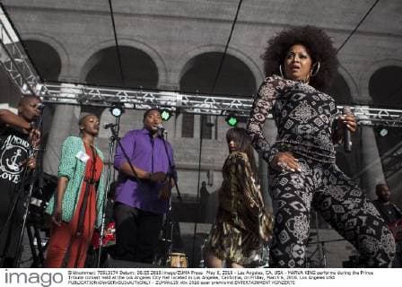 May 6, 2016 - Los Angeles, CA, USA - MARVA KING performs during the Prince Tribute concert held at the Los Angeles City Hall located in Los Angeles, California, on Friday, March 6, 2016. Los Angeles USA - ZUMAh129