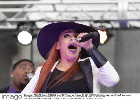 Los Angeles, CA, USA - FAITH EVANS performs during the Prince Tribute concert held at the Los Angeles City Hall located in Los Angeles, California, on Friday, March 6, 2016. Los Angeles USA - ZUMAh129