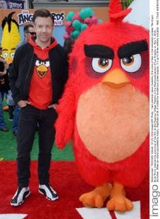 Cast member Jason Sudeikis, the voice of Red in the animated comedy The Angry Birds Movie attends the premiere of the film at the Regency Village Theatre in the Westwood section of Los Angeles on May 7, 2016. Storyline: When an island populated by happy, flightless birds is visited by mysterious green piggies, it s up to three unlikely outcasts - Red, Chuck and Bomb - to figure out what the pigs are up to.  LAP2016050708 JIMxRUYMEN