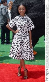 Actress Skai Jackson attends the premiere of the animated comedy The Angry Birds Movie at the Regency Village Theatre in the Westwood section of Los Angeles on May 7, 2016. Storyline: When an island populated by happy, flightless birds is visited by mysterious green piggies, it s up to three unlikely outcasts - Red, Chuck and Bomb - to figure out what the pigs are up to.  LAP2016050721 JIMxRUYMEN