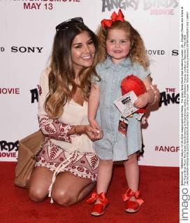 The Angry Birds Movie Gala Screening London, UK . Imogen Thomas and Ariana at The Angry Birds Movie Red Carpet Gala Screening at Picturehouse Centra, Shaftesbury Avenue, London on Saturday 7 May 2016 LMK392-60409-080516 