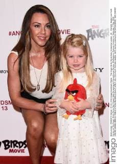 The Angry Birds Movie Gala Screening London, UK . Michelle Heaton and Faith Hanley at The Angry Birds Movie Red Carpet Gala Screening at Picturehouse Centra, Shaftesbury Avenue, London on Saturday 7 May 2016 LMK392-60409-080516 