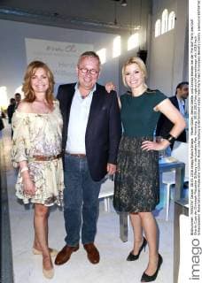 Maren Gilzer, Bernd Stelter und Annica Hansen bei der Pre Golf Party des Golf Charity Cups der Christoph Metzelder Stiftung in der Location Ree. Hamburg, 08.05.2016 Foto:xgbrcix xFuturexImage