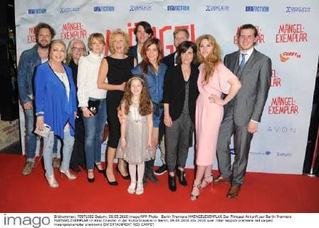 Berlin Premiere MAENGELEXEMPLAR Der Filmcast Ankunft zur Berlin Premiere MAENGELEXEMPLAR im Kino Cinestar in der Kulturbrauerei in Berlin, 09.05.2016