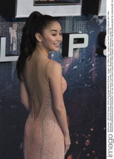 London, UK. 9 May 2016. Actress Lana Condor (Jubilee) attends the X-Men: Apocalypse - Global Fan Screening at the BFI Imax cinema in London. X-Men: Apocalypse, Global Fan Screening, London, UK 