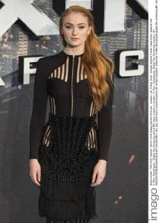 London, UK. 9 May 2016. Actress Sophie Turner (Jean Grey) attends the X-Men: Apocalypse - Global Fan Screening at the BFI Imax cinema in London. X-Men: Apocalypse, Global Fan Screening, London, UK 
