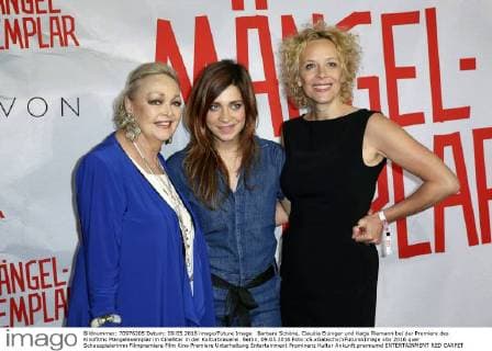 Barbara Schöne, Claudia Eisinger und Katja Riemann bei der Premiere des Kinofilms Mängelexemplar im CineStar in der Kulturbrauerei. Berlin, 09.05.2016 Foto:xS.xGabschx xFuturexImage