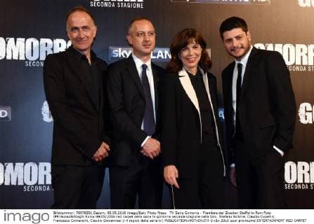 TV Serie Gomorra - Premiere der Zweiten Staffel in Rom Foto IPP GioiaxBotteghi Roma 09 05 2016 red carpet della serie tv gomorra seconda stagione nella foto: Stefano Sollima, Claudio Cupellini, Francesca Comencini, Claudio Giovannesi (i 4 registi della serie tv)  0