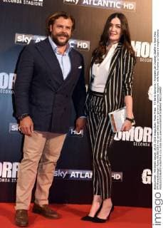 TV Serie Gomorra - Premiere der Zweiten Staffel in Rom Foto IPP GioiaxBotteghi Roma 09 05 2016 red carpet della serie tv gomorra seconda stagione nella foto Andrea Lo Cicero e moglie roberta  0