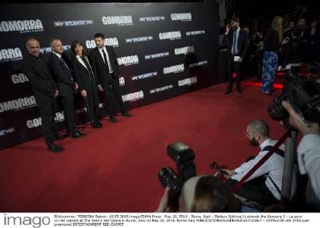 May 10, 2016 - Rome, Italy - Stefano Sollima(L) attends the Gomorra 2 - La serie on red carpets at The Teatro dell Opera in Rome, Italy on May 10, 2016. Rome Italy  - ZUMAn230