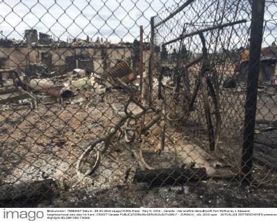 May 9, 2016 - Canada - Na-wildfire-demolition9.Fort McMurray s Abasand neighbourhood was also hit hard..CREDIT Canada  - ZUMAt14_
