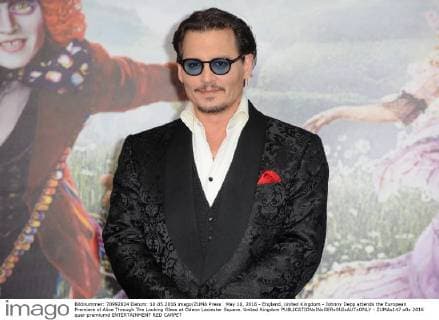 May 10, 2016 - England, United Kingdom - Johnny Depp attends the European Premiere of Alice Through The Looking Glass at Odeon Leciester Square. United Kingdom - ZUMAs147