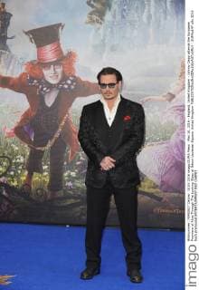 May 10, 2016 - England, United Kingdom - Johnny Depp attends the European Premiere of Alice Through The Looking Glass at Odeon Leciester Square. United Kingdom - ZUMAs147