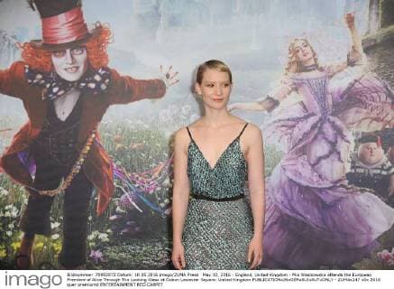 May 10, 2016 - England, United Kingdom - Mia Wasikowska attends the European Premiere of Alice Through The Looking Glass at Odeon Leciester Square. United Kingdom - ZUMAs147