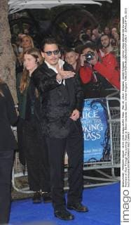 May 10, 2016 - England, United Kingdom - Johnny Depp attends the European Premiere of Alice Through The Looking Glass at Odeon Leciester Square. United Kingdom - ZUMAs147