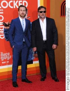 February 29, 2016 - Hollywood, CA, United States - 10 May 2016 -Hollywood, California - Ryan Gosling, Russell Crowe. Arrivals for the Los Angeles premiere of The Nice Guys held at the TCL Chinese Theater. Photo Credit: Hollywood United States - ZUMAa123