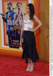 Cast member Sarah Margaret Qualley attends the premiere of the motion picture comedy thriller The Nice Guys at the TCL Chinese Theatre in the Hollywood section of Los Angeles on May 10, 2016. Storyline: A private eye investigates the apparent suicide of a fading porn star in 1970s Los Angeles and uncovers a conspiracy.  LAP2016051031 JIMxRUYMEN