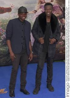 Alice Through The Looking Glass - European Premiere London. UK. X-factor contestants Reggie N Bollie at The European Premiere of Alice Through The Looking Glass at Leicester Square Garden, London, England, UK on Tuesday 10 May 2016 LMK370-22697-071010 