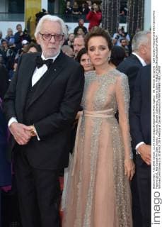 69. Festival de Cannes - Cafe Society Filmpremiere 69th Cannes Film Festival 2016, Red Carpet film Cafe Society . Pictured: Donald Sutherland, Valeria Golino  SimonexComi Cannes