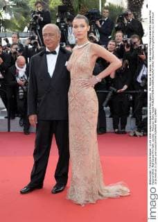 69. Festival de Cannes - Cafe Society Filmpremiere 69th Cannes Film Festival 2016, Red Carpet film Cafe society . Pictured: Belle Hadid  AlbertoxTerenghi Cannes