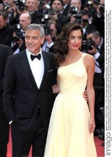 69. Festival de Cannes - George Clooney und Amal Alamuddin bei Money Monster Premiere 69th Cannes Film Festival 2016, Red Carpet film Money Monster . Pictured: George Clooney and wife Amal Alamuddin  AlbertoxTerenghi Cannes