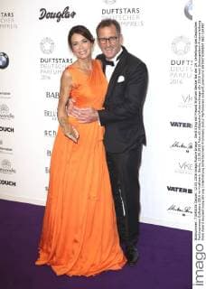 Gerit Kling mit Freund Wolfram Becker bei der 24. Verleihung des Deutschen Parfumpreises Duftstars 2016 im Kraftwerk. Berlin, 12.05.2016 Foto:xS.xGabschx xFuturexImage