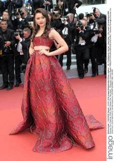 69. Filmfestival Cannes: Slack Bay - Ma Loute Filmpremiere 69th Cannes Film Festival 2016, Red Carpet film Ma Loute . Pictured: Kristina Bazan  AlbertoxTerenghi Cannes