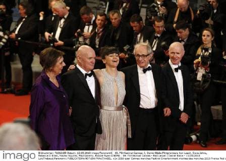 69. Filmfestival Cannes: I, Daniel Blake Filmpremiere Ken Loach, Dave Johns, Rebecca O Brien, Hayley Squires, Paul Laverty, Robbie Ryan CINEMA : 69. Filmfestival Cannes - Red carpet I Daniel Blake - 13 05 2016 LoicThebaud Panoramic 