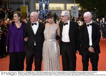 69. Filmfestival Cannes: I, Daniel Blake Filmpremiere Ken Loach, Dave Johns, Rebecca O Brien, Hayley Squires, Paul Laverty, Robbie Ryan CINEMA : 69. Filmfestival Cannes - Red carpet I Daniel Blake - 13 05 2016 LoicThebaud Panoramic 