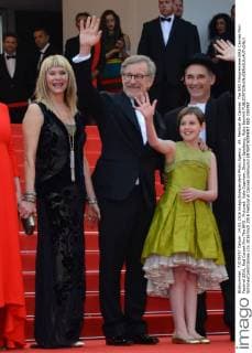 69. Festival de Cannes: The BFG Filmpremiere 69th Cannes Film Festival 2016, Red Carpet film The BFG . Pictured: Kate Capshaw, Steven Spielberg, Ruby Barnhill  SimonexComi Cannes