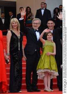 69. Festival de Cannes: The BFG Filmpremiere 69th Cannes Film Festival 2016, Red Carpet film The BFG . Pictured: Kate Capshaw, Steven Spielberg, Ruby Barnhill  SimonexComi Cannes