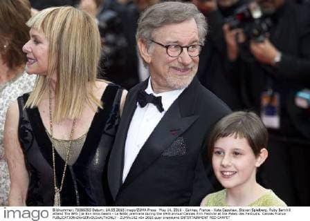 May 14, 2016 - Cannes, France - Kate Capshaw, Steven Spielberg, Ruby Barnhill attend The BFG (Le Bon Gros Geant - Le BGG) premiere during the 69th annual Cannes Film Festival at the Palais des Festivals. Cannes France - ZUMAc162