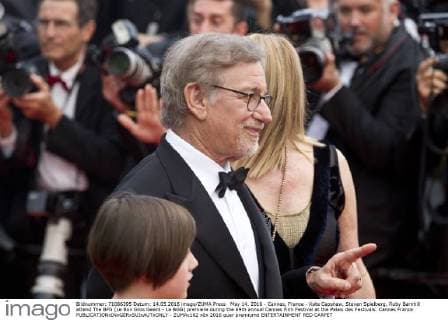 May 14, 2016 - Cannes, France - Kate Capshaw, Steven Spielberg, Ruby Barnhill attend The BFG (Le Bon Gros Geant - Le BGG) premiere during the 69th annual Cannes Film Festival at the Palais des Festivals. Cannes France - ZUMAc162