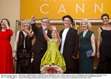 May 14, 2016 - Cannes, France - Kate Capshaw, Steven Spielberg, Ruby Barnhill and Mark Rylance attend The BFG (Le Bon Gros Geant - Le BGG) premiere during the 69th annual Cannes Film Festival at the Palais des Festivals. Cannes France - ZUMAc162
