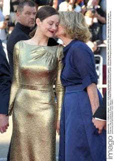 69th Cannes Film Festival 2016, Red Carpet film Mal de pierre . Pictured: Marion Cotillard, Nicole Garcia  AlbertoxTerenghi Cannes
