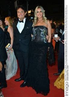 69th Cannes Film Festival 2016, Red Carpet film The Nice Guys . Pictured: Giulio Base, Tiziana Rocca  SimonexComi Cannes