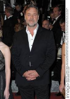 69th Cannes Film Festival 2016, Red Carpet film The nice guys . Pictured: Russell Crowe  AlbertoxTerenghi Cannes