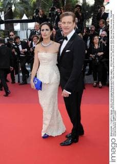 69th Cannes Film Festival 2016, Red Carpet film Loving . Pictured: Colin Firth, Livia Giuggioli  AlbertoxTerenghi Cannes