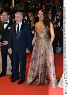 69th Cannes Film Festival 2016, Red Carpet film Hands of Stone . Pictured: Robert De Niro, Grace Hightowe  SimonexComi Cannes