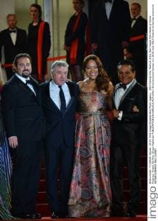 69th Cannes Film Festival 2016, Red Carpet film Hands of Stone . Pictured: Robert De Niro, Grace Hightowe  SimonexComi Cannes