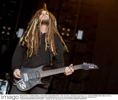 May 15, 2016 - Somerset, Wisconsin, U.S - Guitarist BRIAN HEAD WELCH of Korn performs live at Somerset Amphitheater during the Northern Invasion Music Festival in Somerset, Wisconsin Somerset U.S. - ZUMAs135