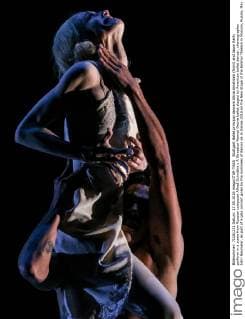 Stuttgart Ballet principal dancers Alicia Amatriain (front) and Jason Reilly perform in a scene from Russian composer Alfred Schnittke s A Streetcar Named Desire ballet staged by American ballet dancer, choreographer John Neumeier, as part of a gala concert given by the nominees of Benois de la Danse-2016 on the New Stage of the Bolshoi Theatre in Moscow, Russia, May 17, 2016. Sergei Bobylev TASS  TS0237F9